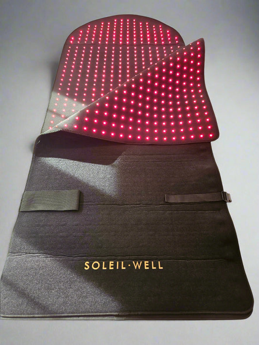 SoleilWell XL Red Light Therapy Mat (top and bottom)